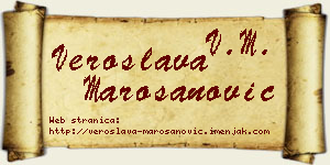 Veroslava Marošanović vizit kartica